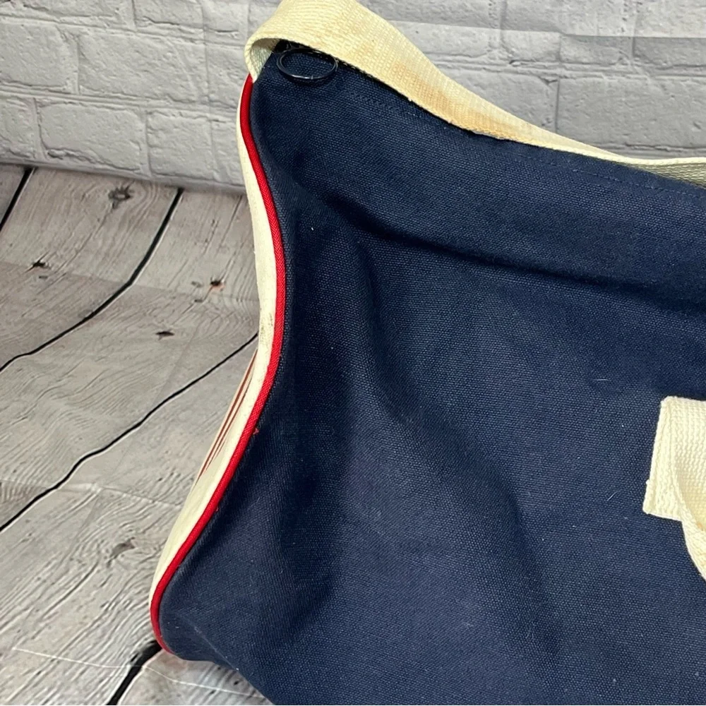 Vintage Bell Atlantic Yellow Pages Duffle Bag Equipment Blue Canvas Tote Phone